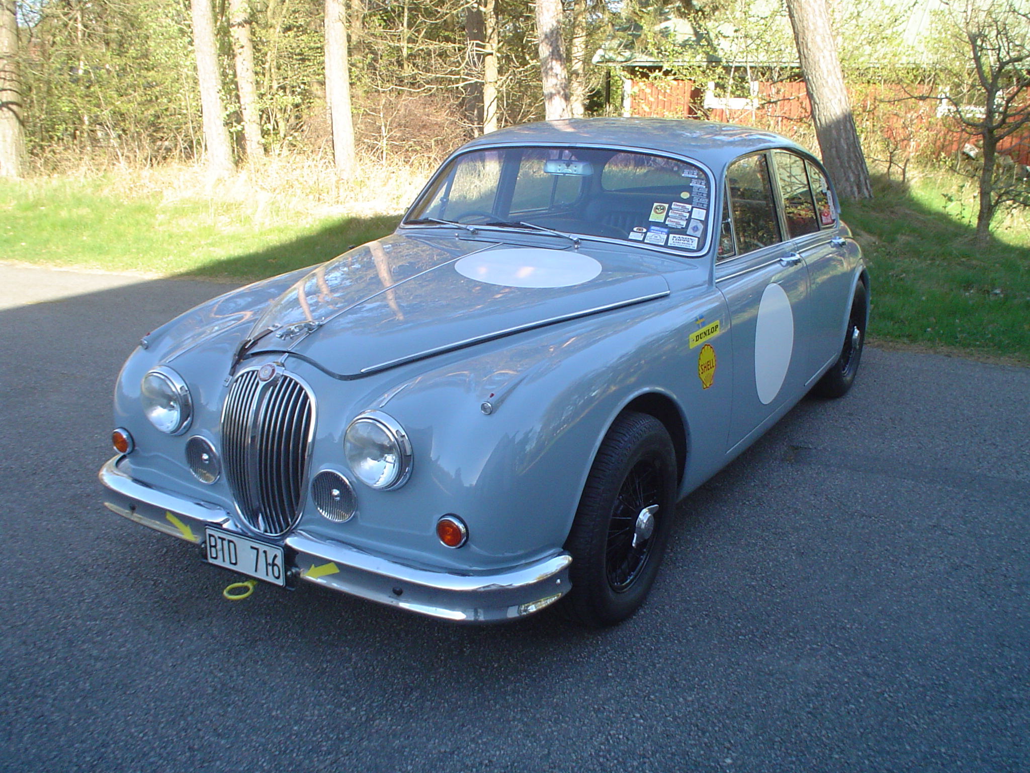 Jaguar MK2 snett framifrån vänster